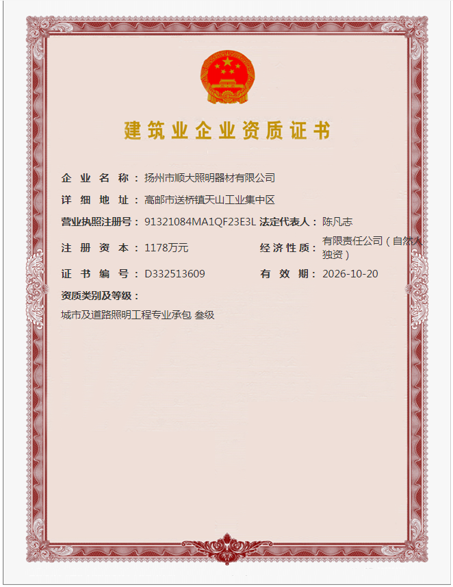 建筑業(yè)企業(yè)資質(zhì)